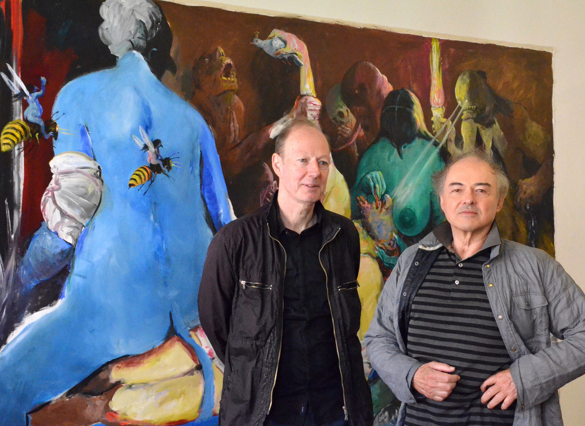 Martin Sonneborn ve Rudi Hurzlmeier açılışta... (Foto: Ömer Yaprakkıran)